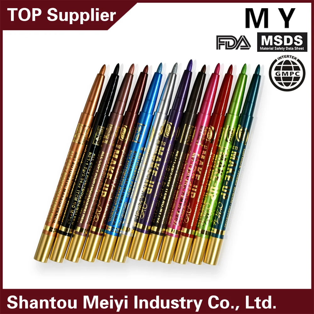 waterproof eyeliner,auto pencil of eyeliner,Long-lasting multi-color eyeliner MY702