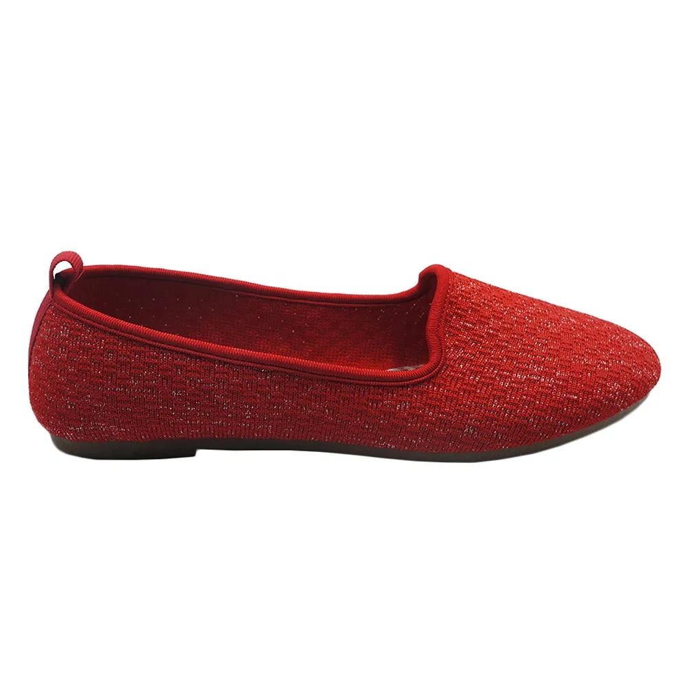 
Breathable flyknitted upper material women shoes female flat shoes 