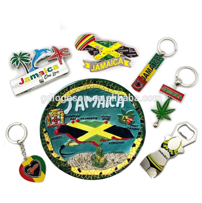 Jamaica Souvenir Plate Keychain Fridge Magnet Bottle Opener Custom Design Jamaica Souvenirs Manufacturer