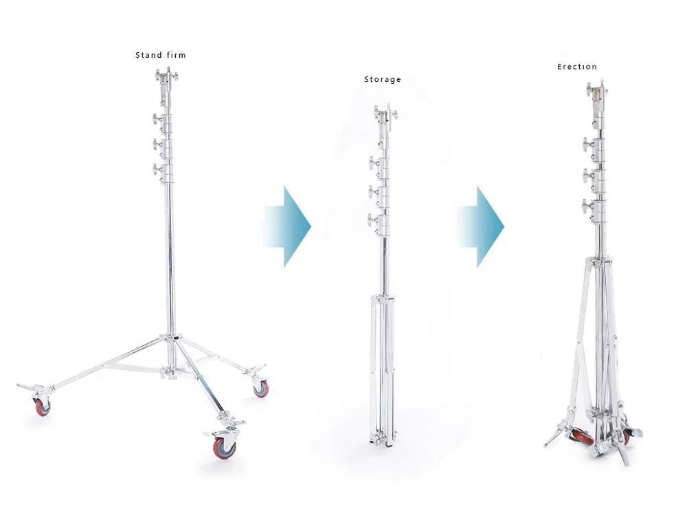 
6m High Overhead Roller Stand Light Stand with 5/8