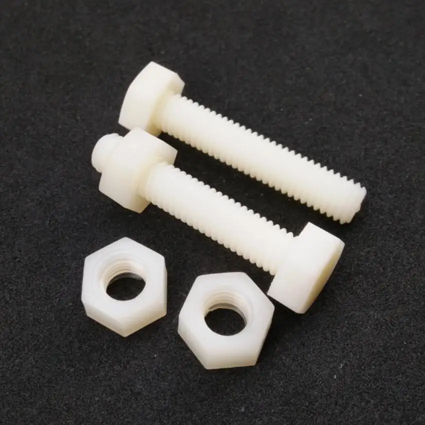 Standard Plastic Hex bolts Assembled Nuts for M5 Thread Fastener