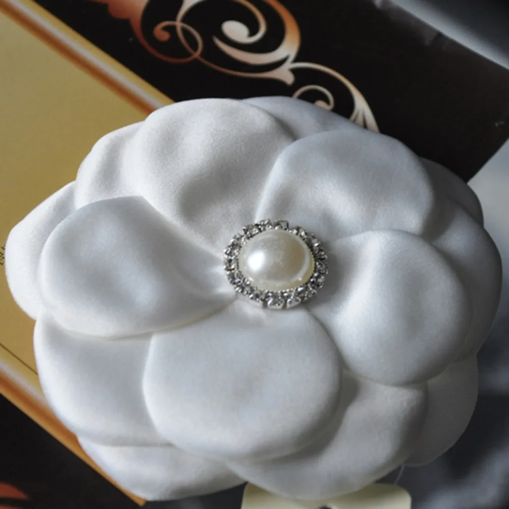 Flower Headband Pearl Hairband with Feather for Toddler Flower Girl