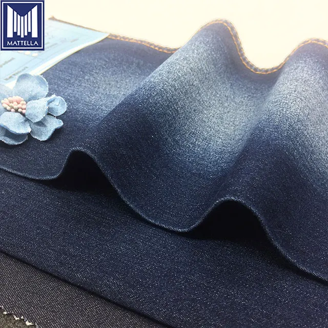 1615 # Легкая однотонная 2/1 эластичная хлопковая ткань спандекс джинсовая ткань в наличии для фабрики Бангладеш