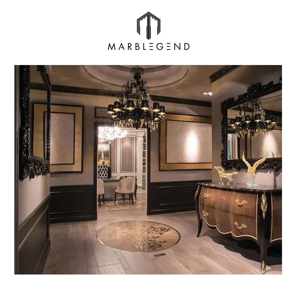 Manufacture wood flooring design prices unique hardwood marquetry wood inlay parquet floor tiles