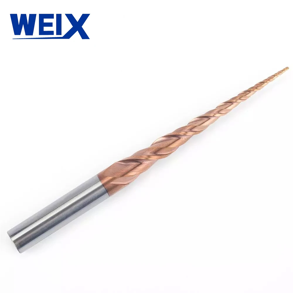 Weix sharpener  R-0.5mm shank dia-6mm  cutting length-20.5mm Tungsten Carbide Taper Ball End Mill Woodworking Router Bits