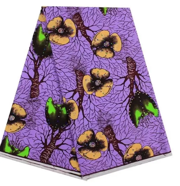 
2018 wholesale african holland wax dashiki cotton textile fabric 