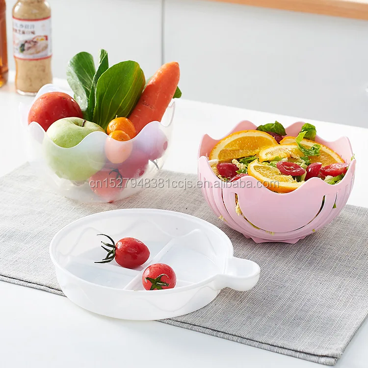 
kitchen Salad Cutter Bowl Salad Maker Tools Fruit Vegetable Chopper Kitchen Tool Gadgets Cutter 