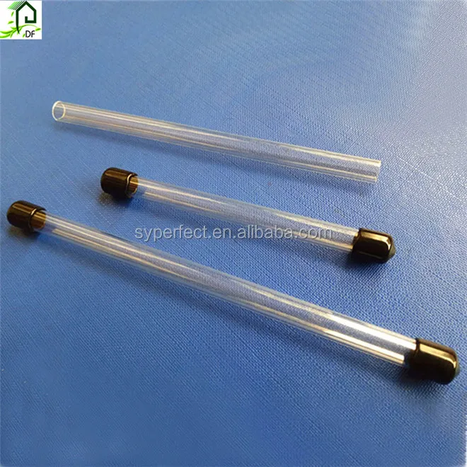 Пластиковая прозрачная трубка с крышкой