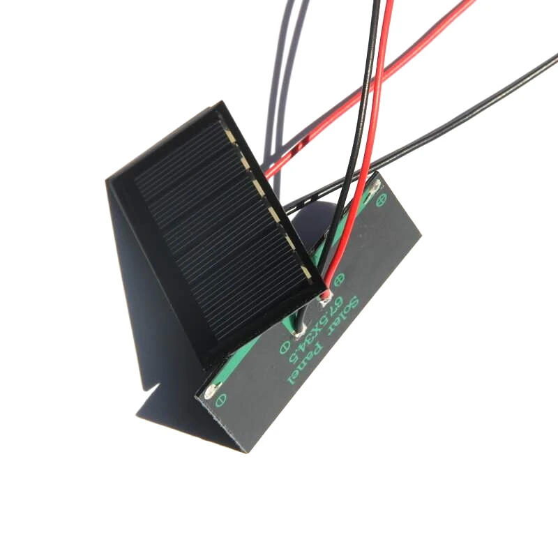 Solar Cells Panel 3V 0.24W Portable A grade Polycrystalline Silicon Solar Generator 67.5*34.5mm Mini Solar Cell Board with Cable