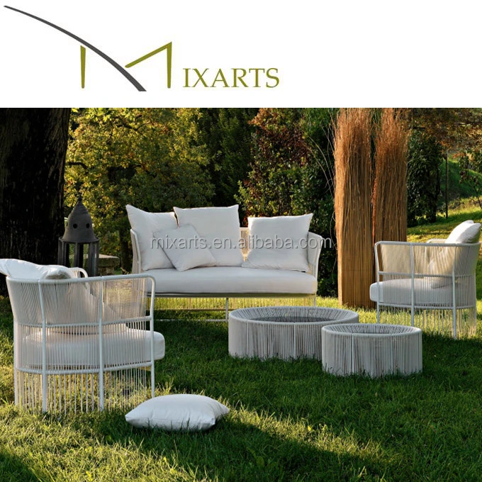 
bamboo patio rattan sofa set designs woven rope furniture rope chairs rattan garden furniture 