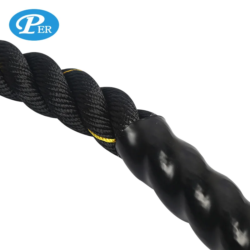 15 m gym cross fitness 3strand twist battle rope for sale