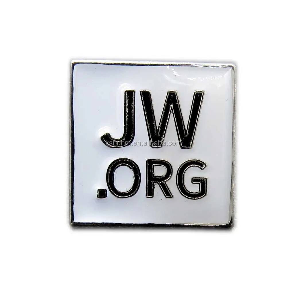 1 дюймовый металлический значок с мягкой эмалью JW.ORG на заказ от производителя