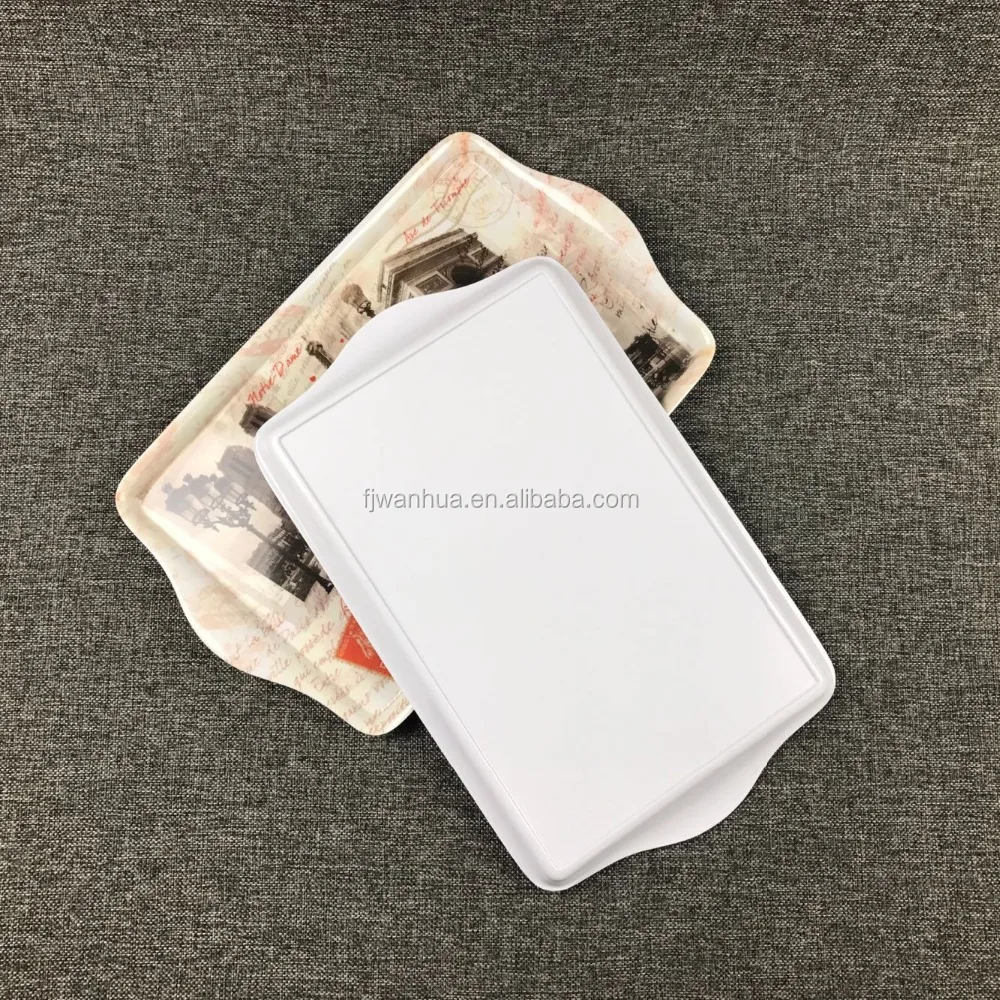 Новый дизайн лоток из меламина с ручками