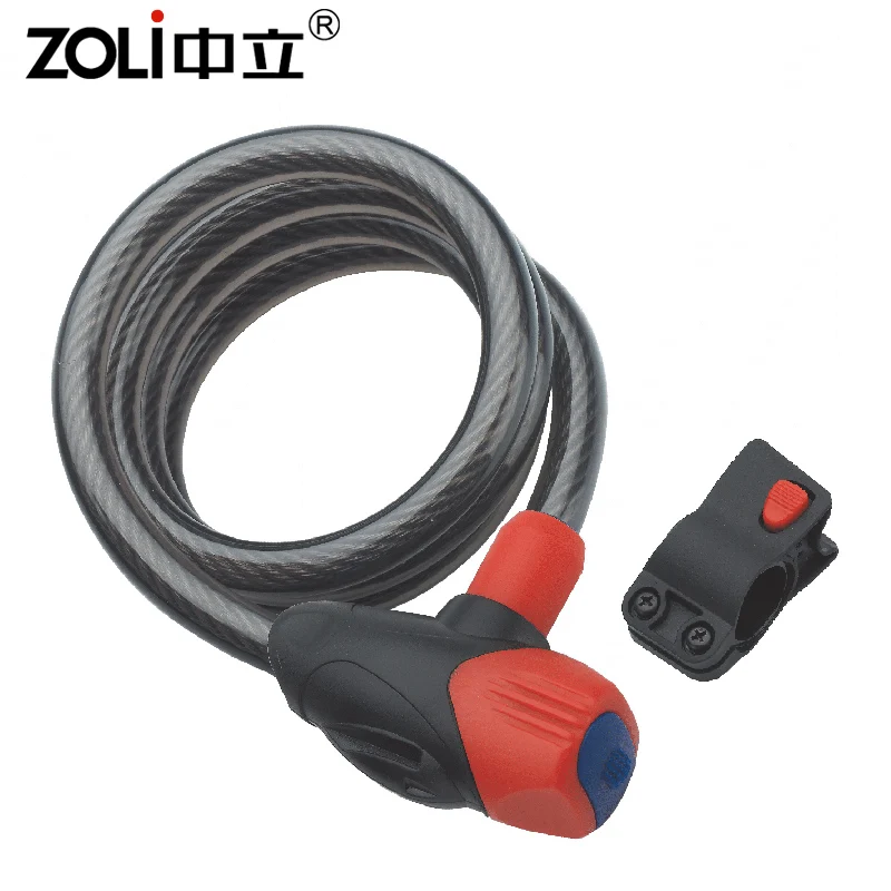 87714 ZOLi Anti-Theft Bicycle Key Lock Wire Chain Bike Lock Motorcycle Steel Lock