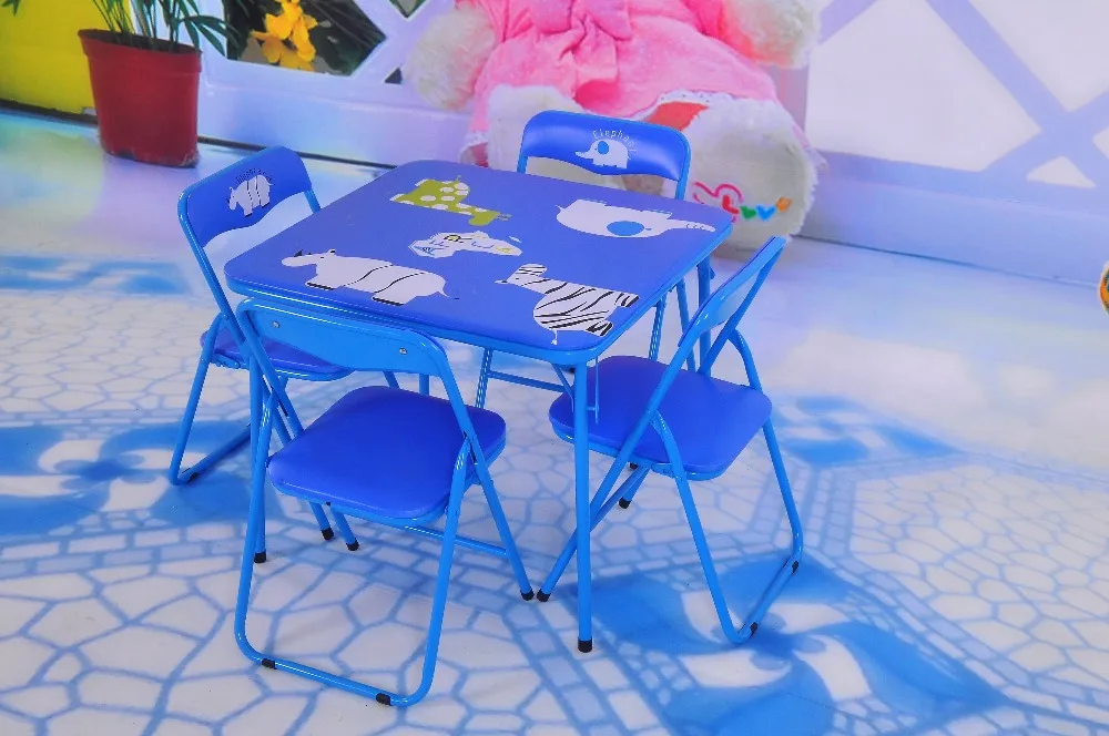 Kids Party Metal Folding Tables and Chairs Set