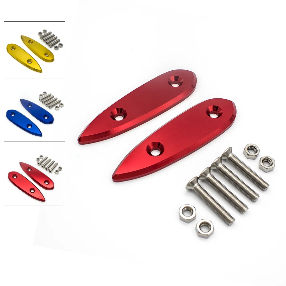 Motorbike CNC Aluminum Motorcycle Mirror Block Off Base Plates For Yamaha Yzf R3