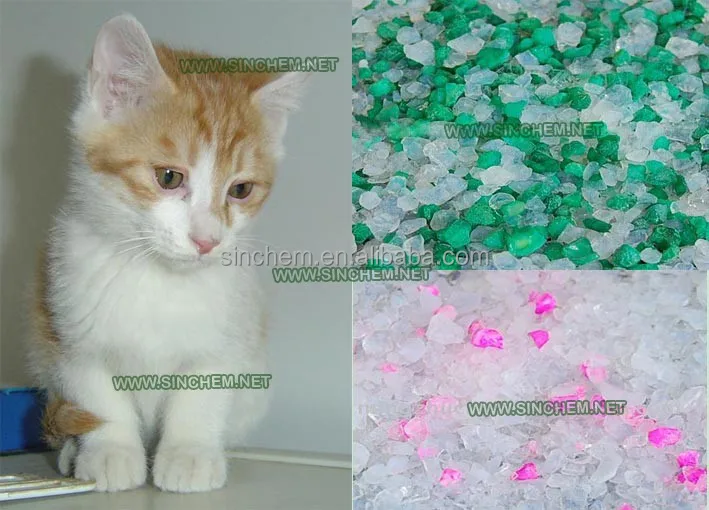 odor control crystal silica gel cat litter
