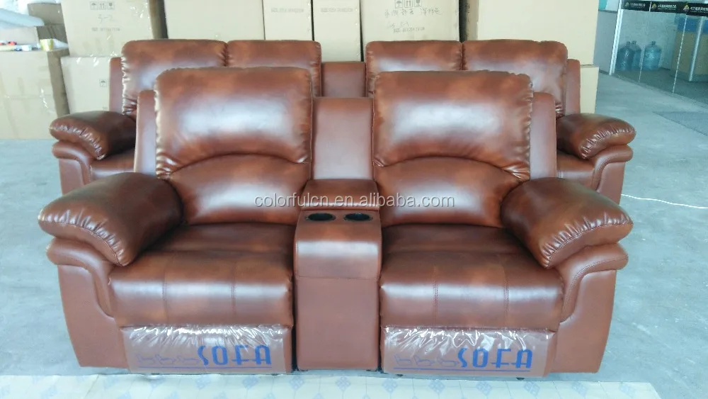 Italy Genuine Leather Cheers Furniture Recliner Sofa LS608(2+3 one set)