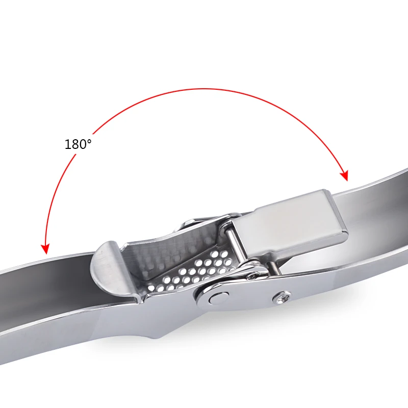 Premium manual stainless steel 18/8 garlic press ginger crusher