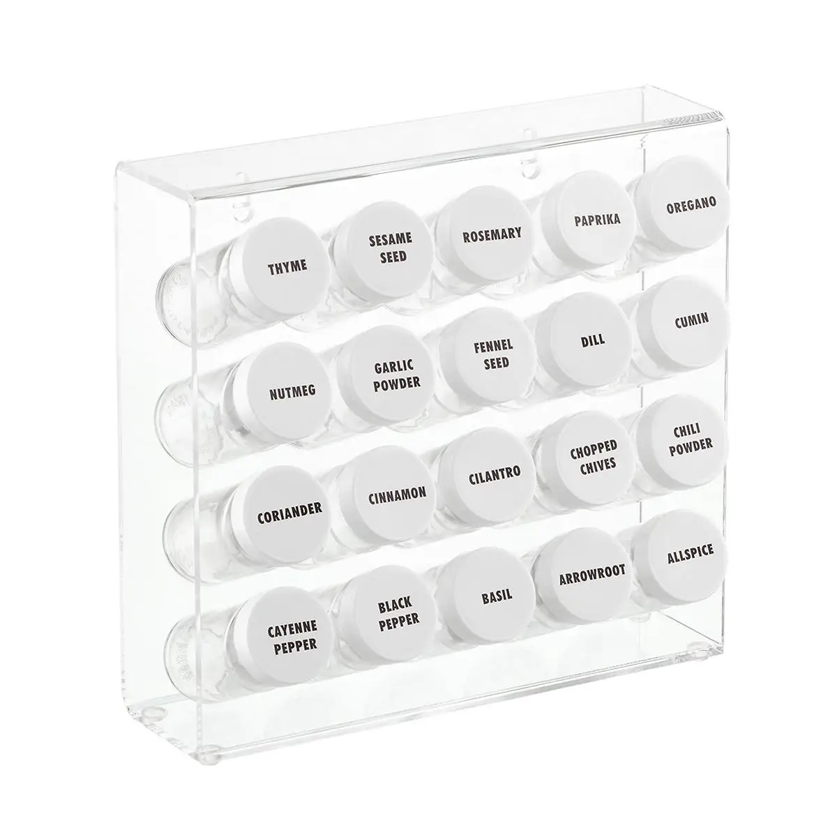 Customized Wall Mountable Acrylic Spice Rack
