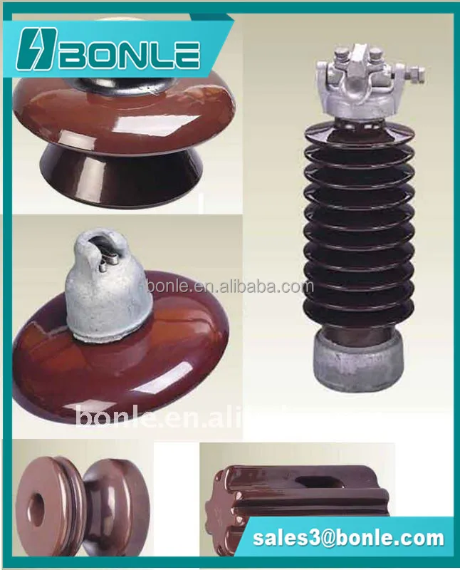 
 Высоковольтный фарфоровый изолятор с шапочкой и булавкой  