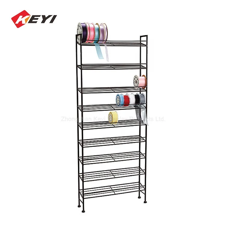 Custom Wholesale Retail Shelf Ribbon Display Rack For Gift Box Packaging,Ribbon Display Stand