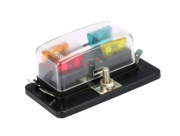 Waterproof ATC/ATO Blade Auto car 4way fuse holder