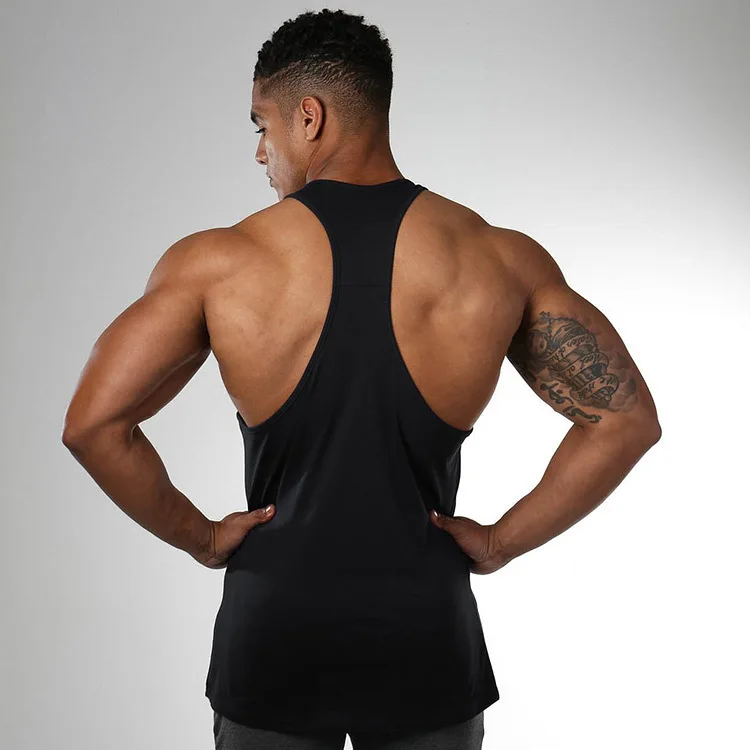 
Sport Mens Fitness Elastic Tank Top Breathable Work Out Wear Jogger Vest For Running Gym 