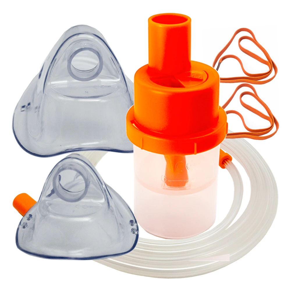 Kaiyi CE/ISO approved nebulizer accessories including cup, airtube, child mask,adult mask and band