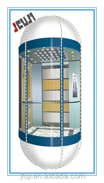 JFUJI Capsule lift | capsule elevator | capsule panoramic elevator with laminated glass