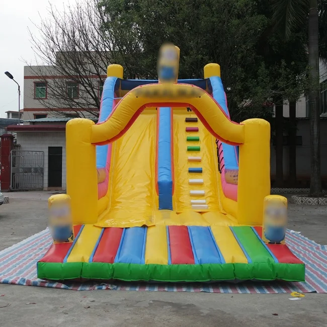 Vivid colors adults and children love water giant inflatable slide