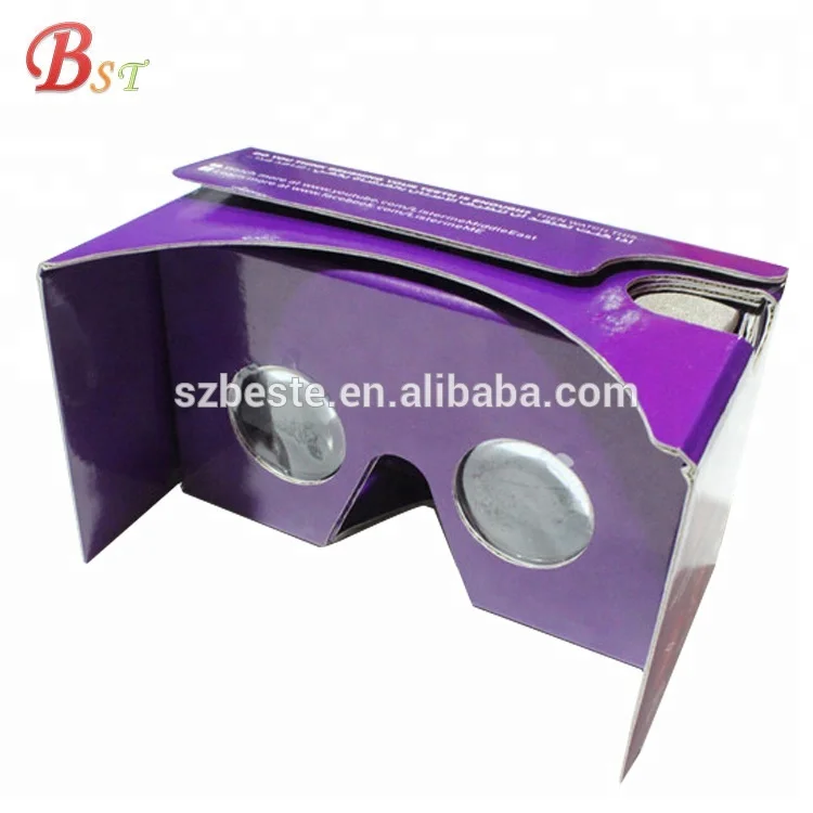 
3d vr glasses virtual reality google cardboard 2.0 with 37mm&34mm biconvex lens 