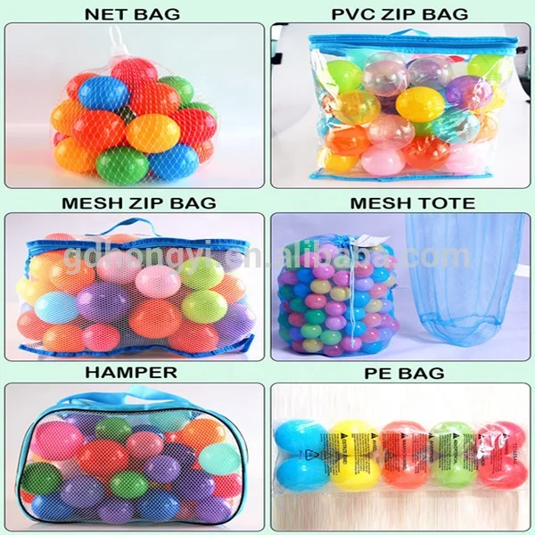 60mm Soft PE  ball Plastic Ball for Outdoor Play Eco-Friendly Ball Pool Toy for Unisex for 5-7 Years & 8-13 Years