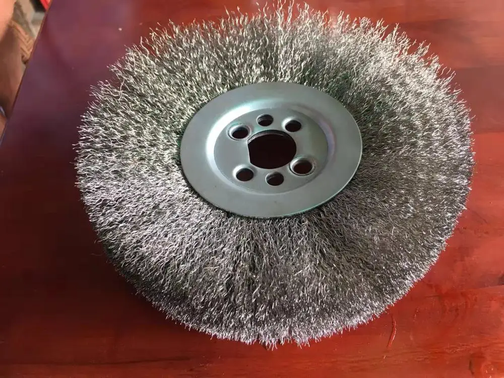 FMT Deburring Cleaning Polishing  circular round  wheel Barbecuing Machine Brush