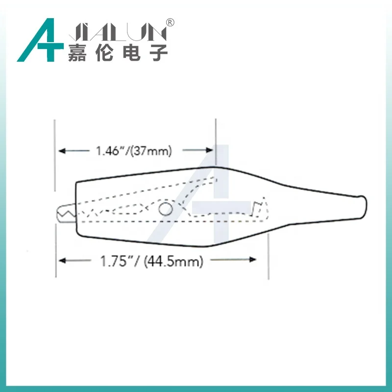 JIALUN PVC Insulator Alligator Battery Clip Stainless Electrical Crocodile Clip Clamps