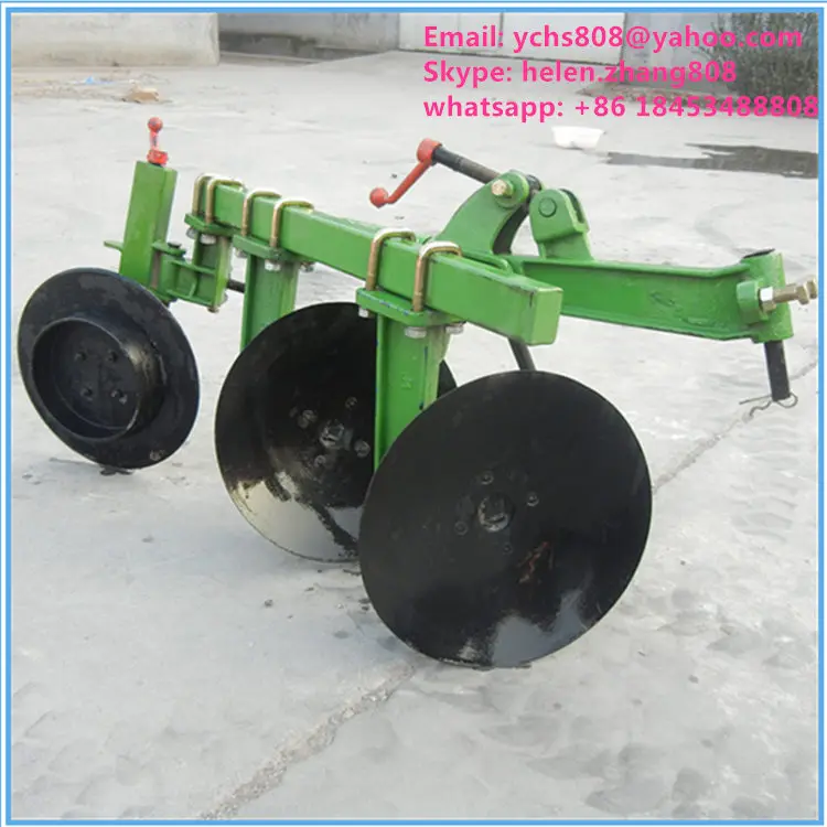 Disc plough for 12-20hp walking tractor