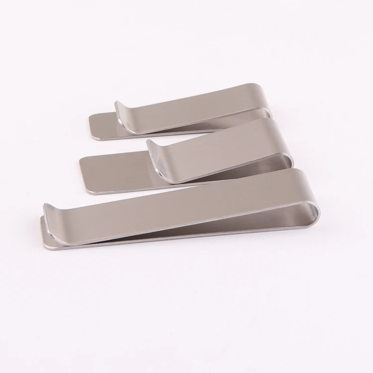 bulk price 50mm metal blank stainless steel wallet money clip wholesale