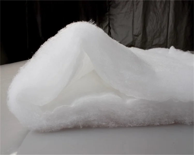 Hot Sell Eco-Friendly washable silk polyester wadding with no phosphors for quilt