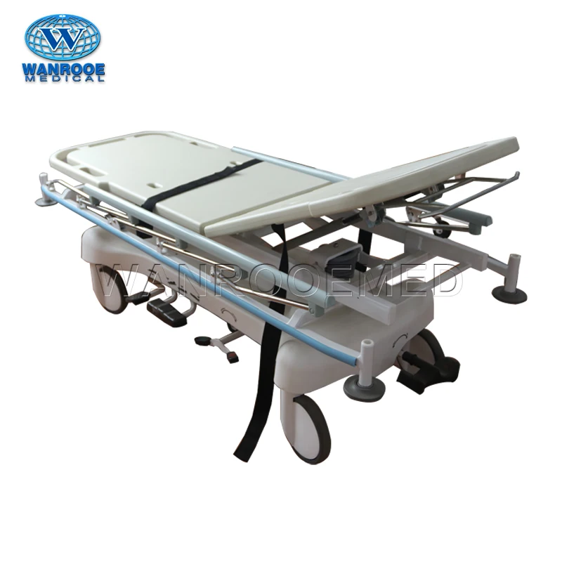 BD111BC Hospital Adjustable Hydraulic  Patient Transfer Cart Trolley Emergency Stretcher
