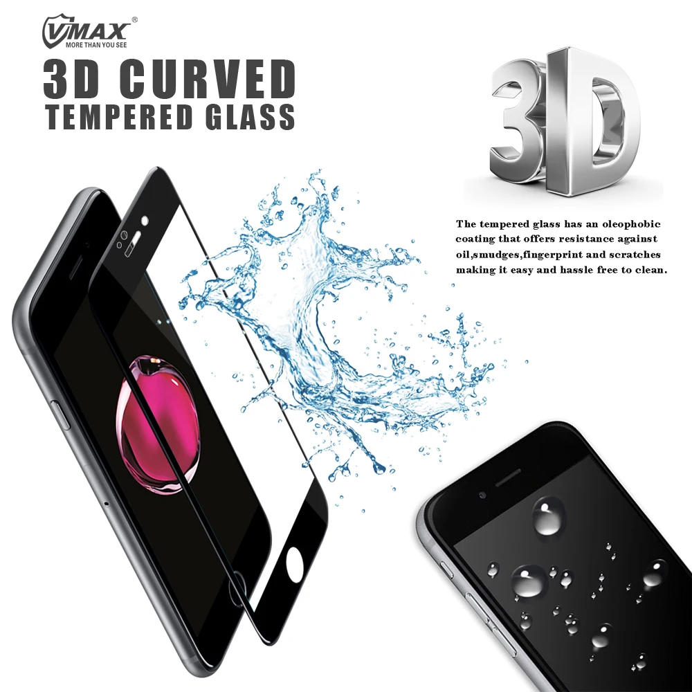 Продвижение Gorilla Glass для iPhone 7 7 Plus Закаленное стекло Защитная полный размер обтянутый 3D изогнутые