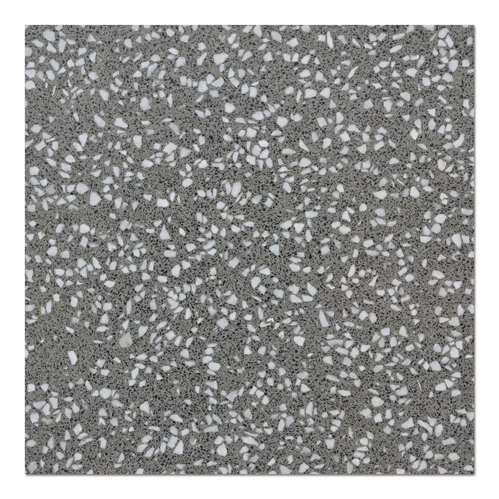 Samistone Grey Black Polished Cement Cheap Terrazzo Flooring Tiles For Indoor or Outdoor Decoration Price