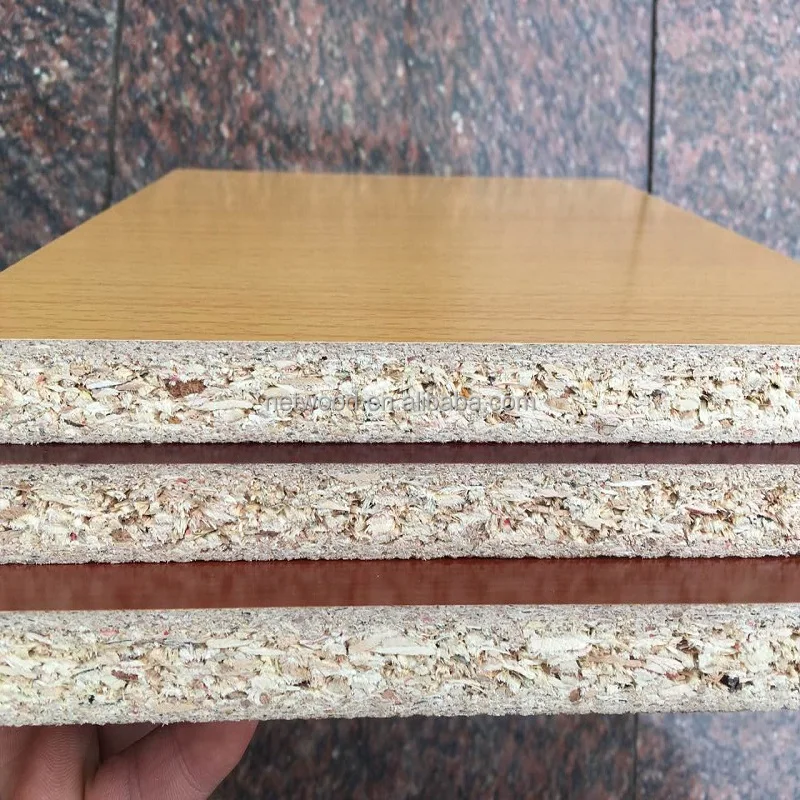 High quality Waterproof melamine particle board / chipboard for furniture