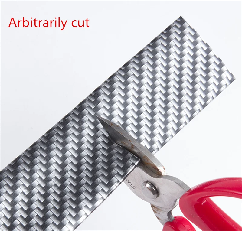 Carbon Fiber Look Car Door Plate Sill Scuff Cover Sticker Panel Protector