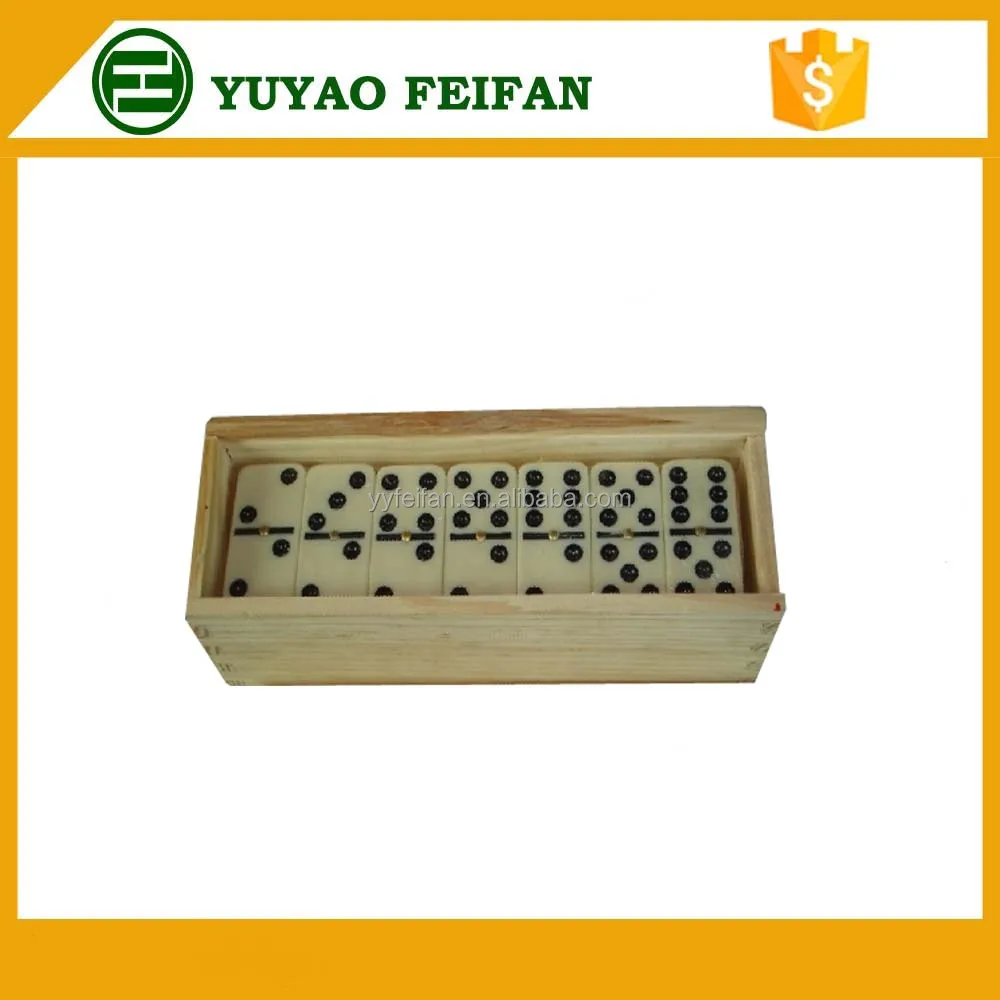 custom domino blocks wooden box mini ivory plastic domino set classic style