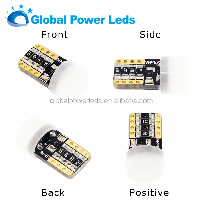 new T10 194 error free signal light led car 4014SMD W5W canbus 12v side light for germany car