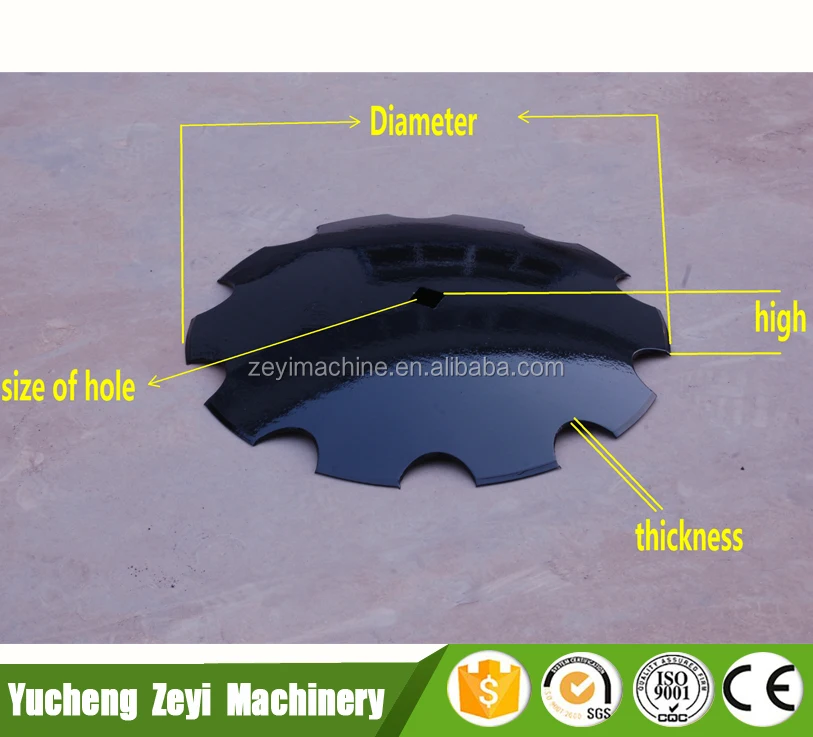 Plow Disc Blade,notched harrow disc blades Made in China