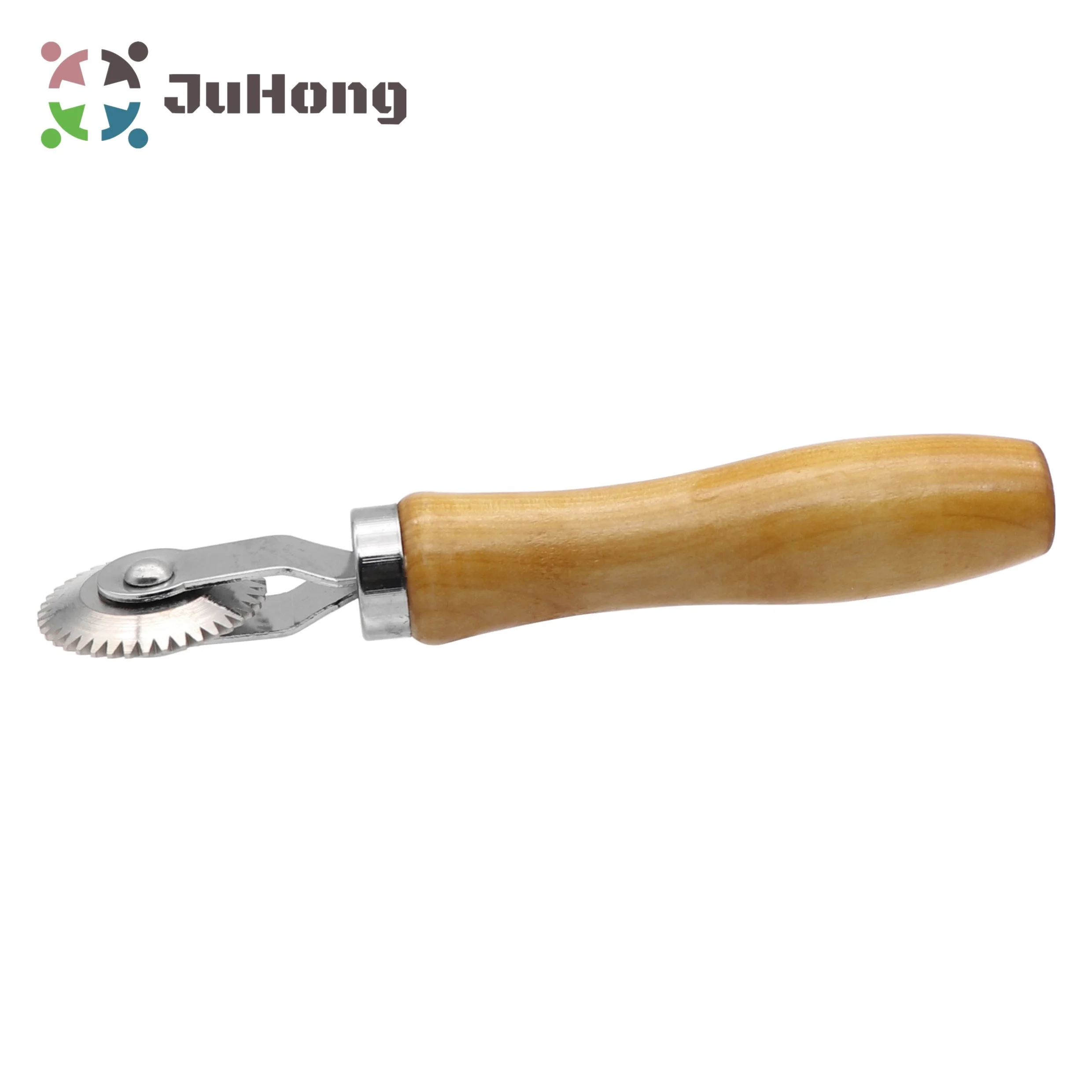43x1mm Ball Bearing Roller Jigsaw Design Wooden Handle Stitcher Tyre Patching Tool for Garage Tire Repair Tools
