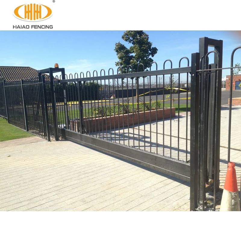 2022 best selling iron gate design catalogue sliding designs corrugated aluminum fence gate