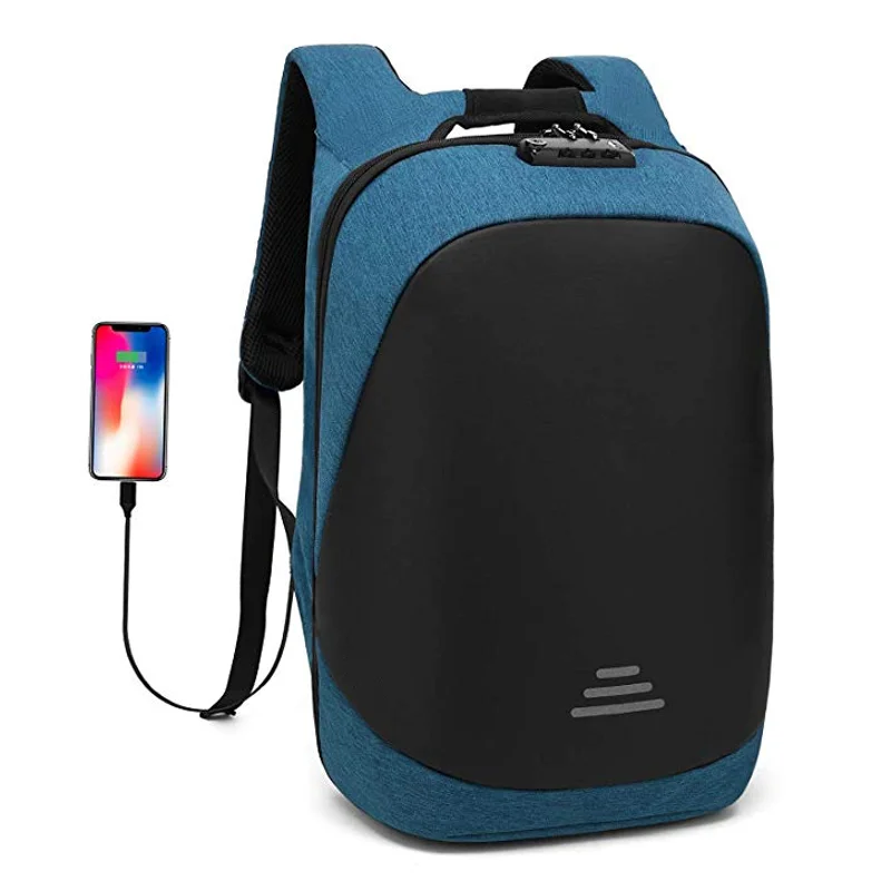 Lokass 15.6 Inch Laptop Backpack City  USB Bagpack TSA Lock School Anti-theft Laptop Anti Theft Backpack Bag With Code Lock