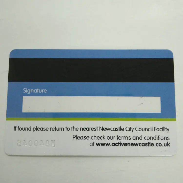 Custom dimension die cut metal magnetic stripe pvc card for membership loyalty